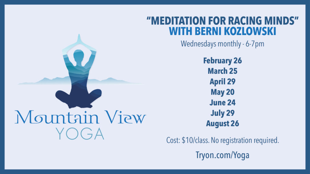 Meditation for Racing Minds by Berni K 2020 Schedule at Tryon Equestrian Center